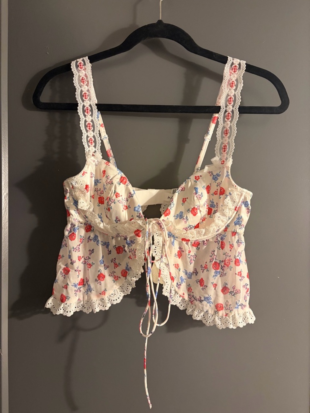 For Love & Lemons Ditsy Day Top Small NWT
